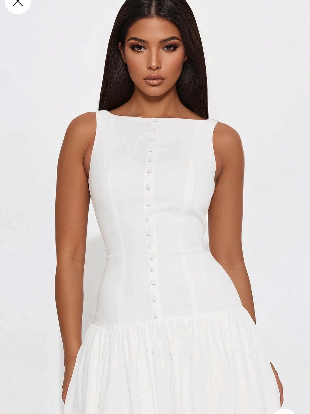 Linen maxi dress